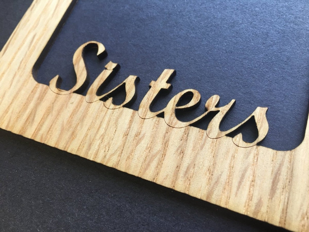 Sisters Picture Frame - 5x7 Frame Hold 4x6 Photo