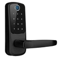 Smart Door Lock with Handle Fingerprints Passcode Keys Fobs App Control