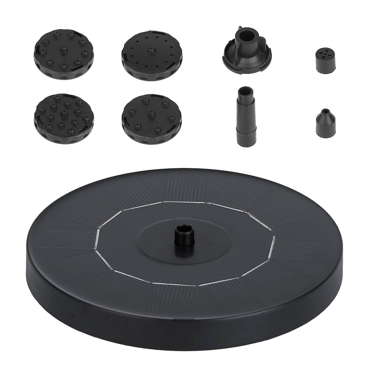 Solar Powered Fountain Pump Floating Bird Bath Pond