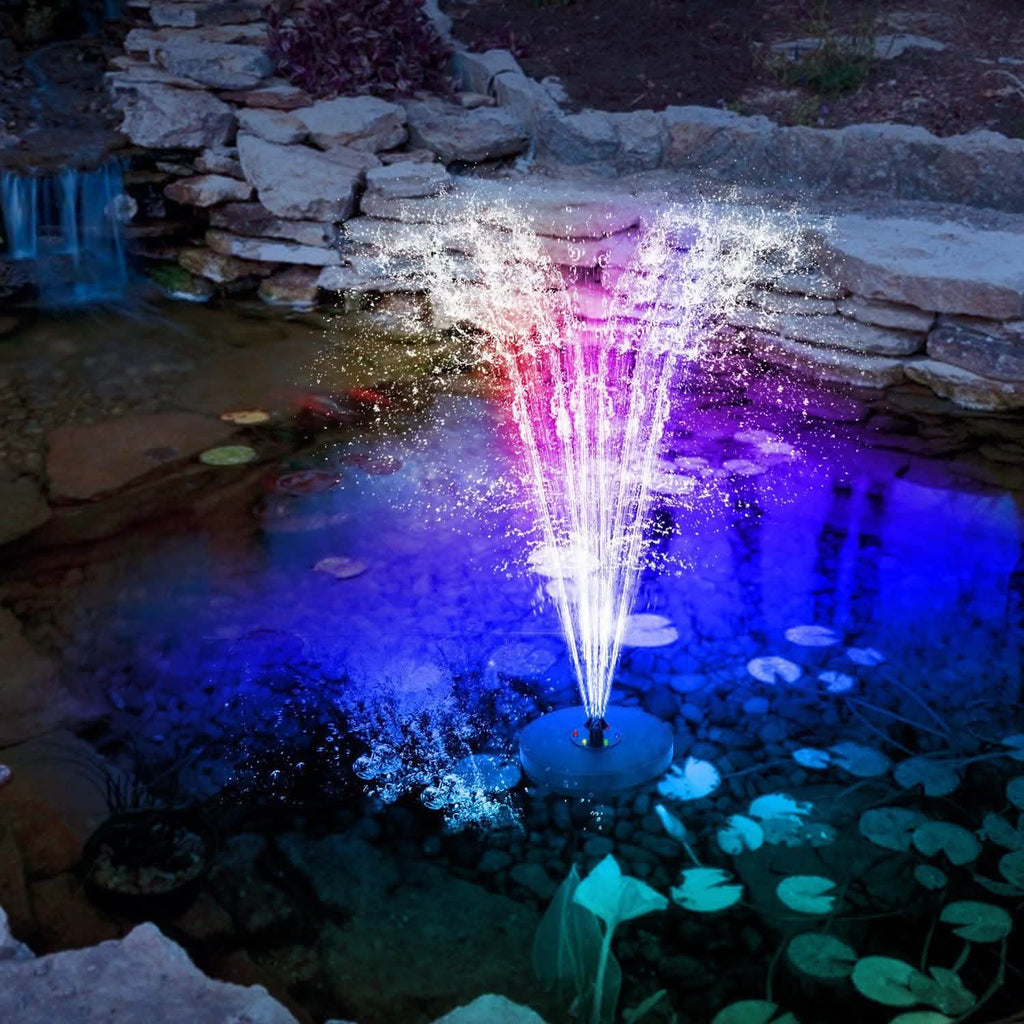 Solar Powered Fountain Pump Floating Bird Bath Pond Pump