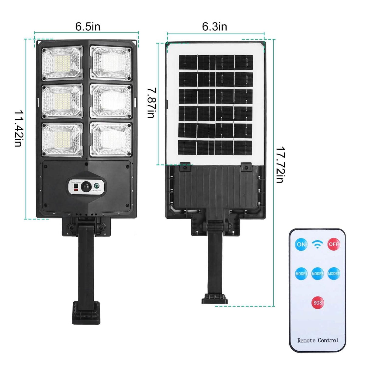 Solar Powered Wall Light Beads PIR Motion Sensor