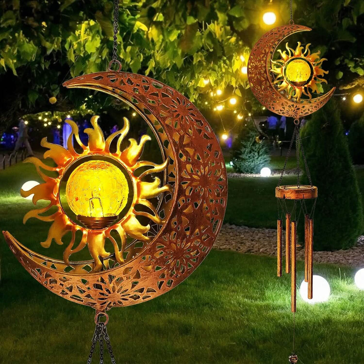 Solar Wind Chimes Garden Decorative Wind Chime Light