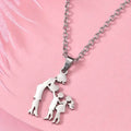 Stainless Steel Heartfelt Mother-Daughter-Son Necklace