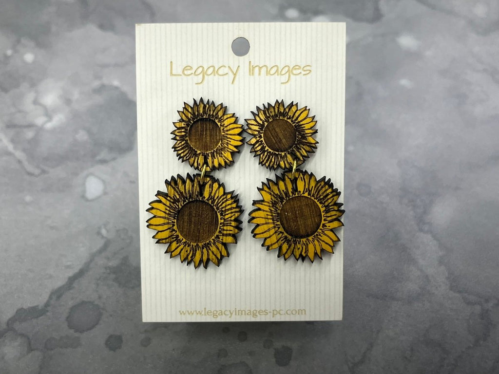 Sunflower Drop Earrings