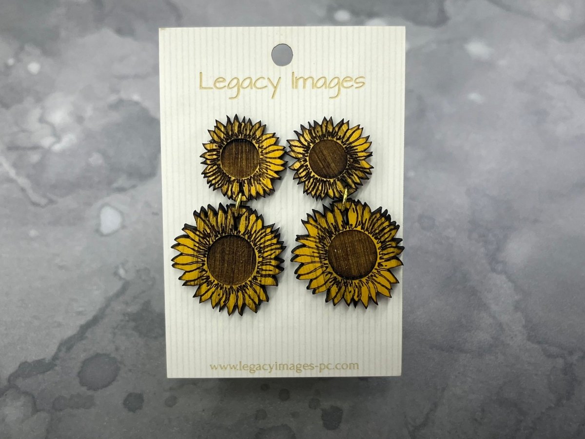 Sunflower Drop Earrings