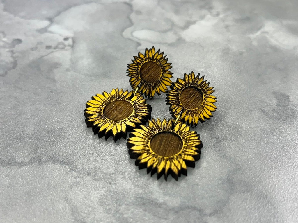 Sunflower Drop Earrings