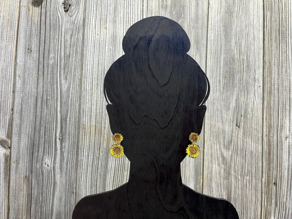 Sunflower Drop Earrings