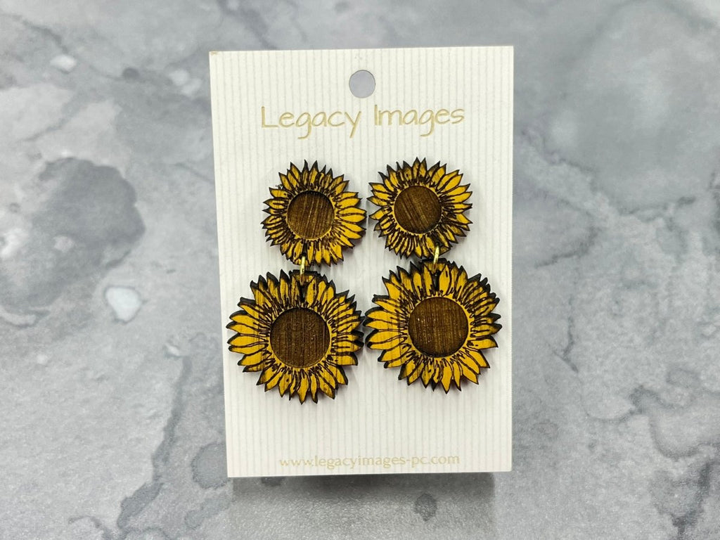 Sunflower Drop Earrings