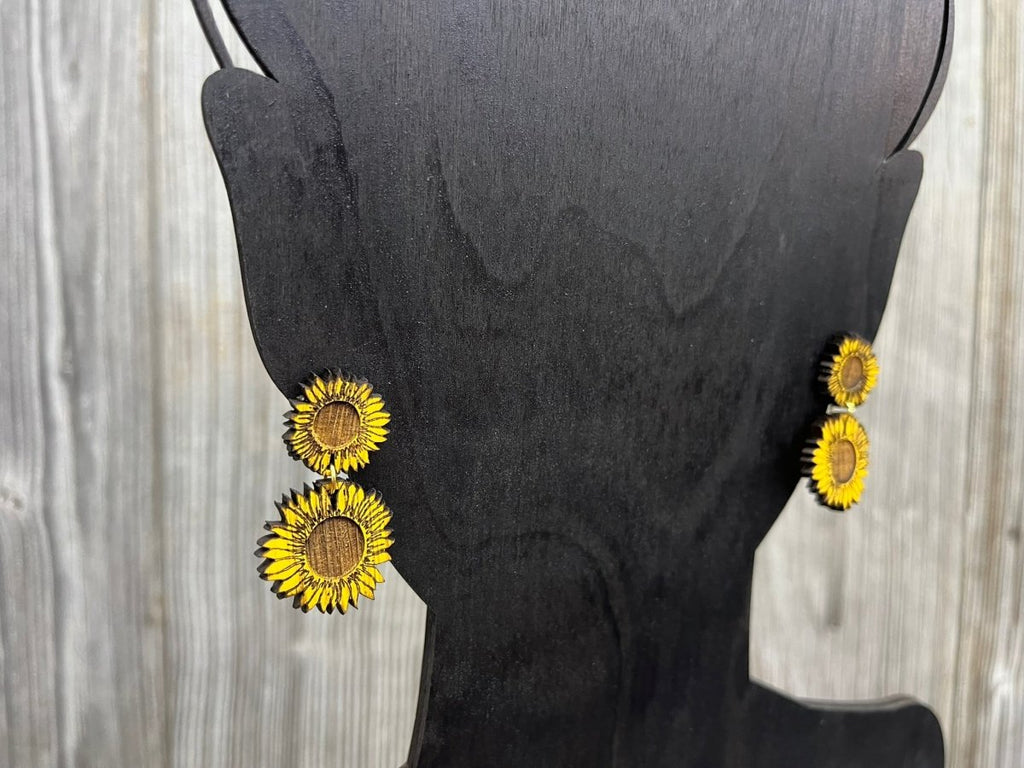 Sunflower Drop Earrings