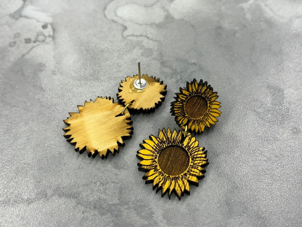 Sunflower Drop Earrings