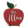 Teacher Apple Sign Personalized with Name