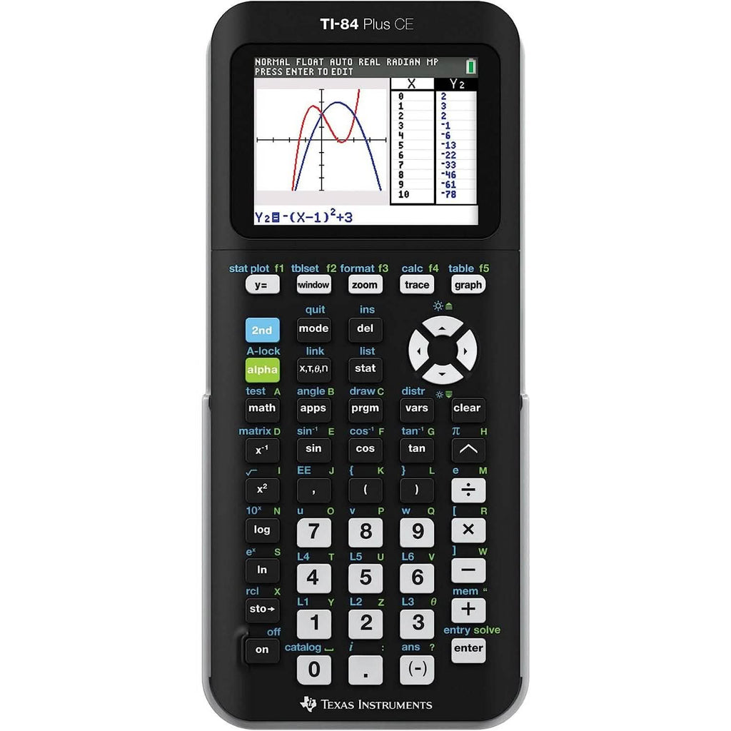 Texas Instruments TI-84 PLUS CE Graphing Calculator (84PLCE/PWB/2L1/A) (Refurbished)