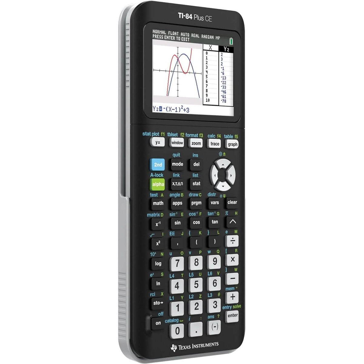 Texas Instruments TI-84 PLUS CE Graphing Calculator (84PLCE/PWB/2L1/A) (Refurbished)