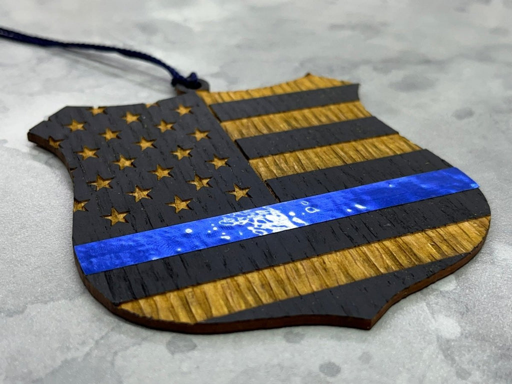Thin Blue Line Ornament