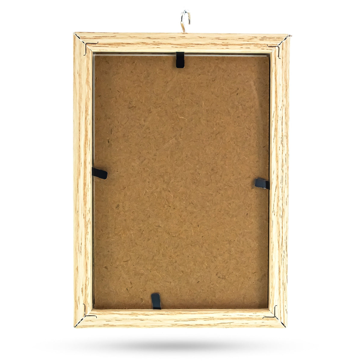 Black House-Shaped Hanging Photo Picture Frame and Metal Ornament Stand 8.7 Inches