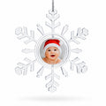 Clear Plastic Christmas Snowflake Frame Ornament