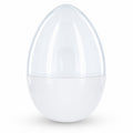 Giant Extra Large White Plastic Easter Egg Two Tones 12 Inches