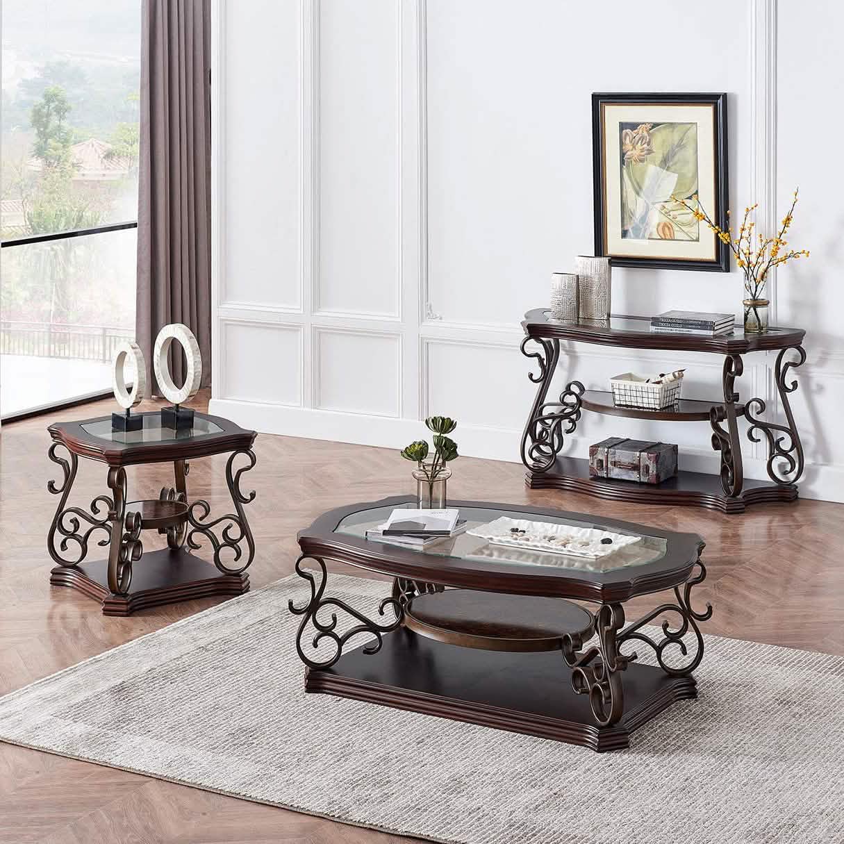 Traditional Console Accent Sofa Table