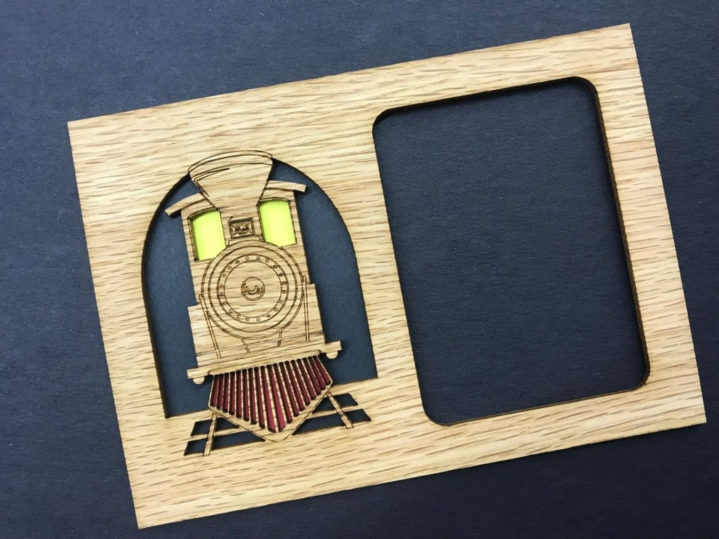 Train Picture Frame - 5x7 Frame Holds 3x4 Photo