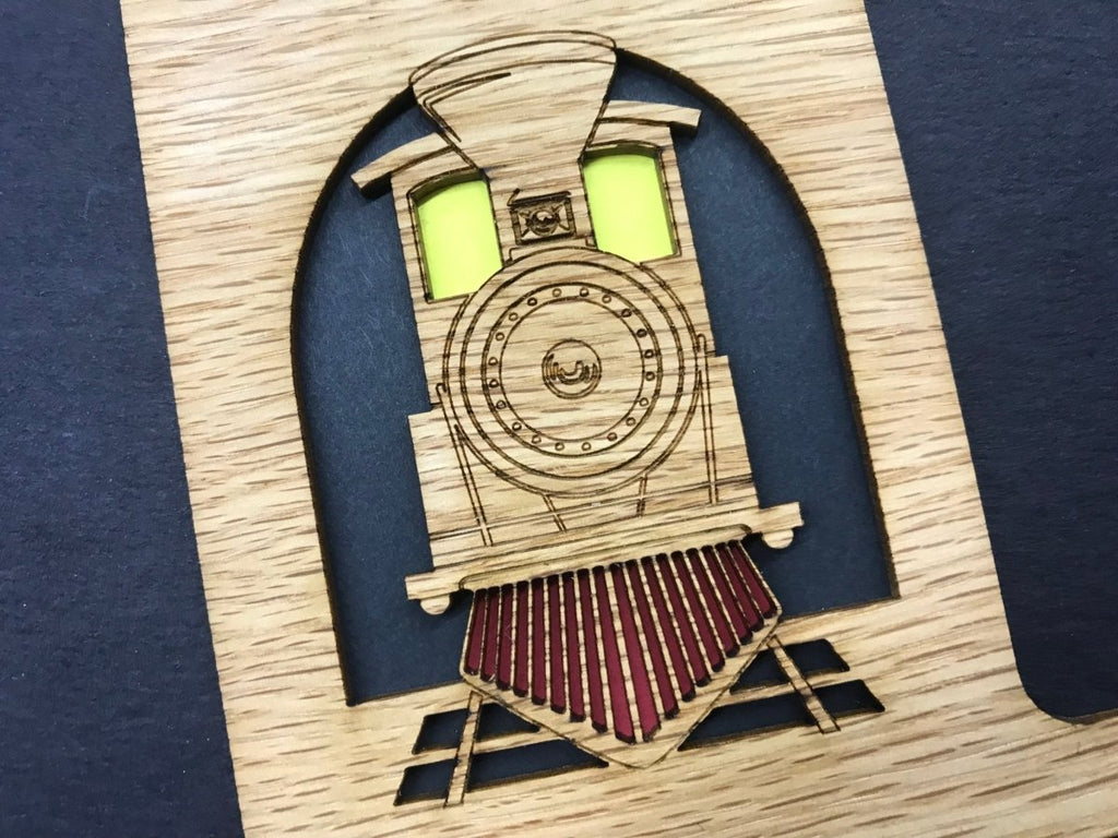 Train Picture Frame - 5x7 Frame Holds 3x4 Photo