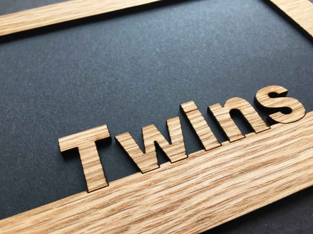 Twins Picture Frame - 5x7 Frame Hold 4x6 Photo