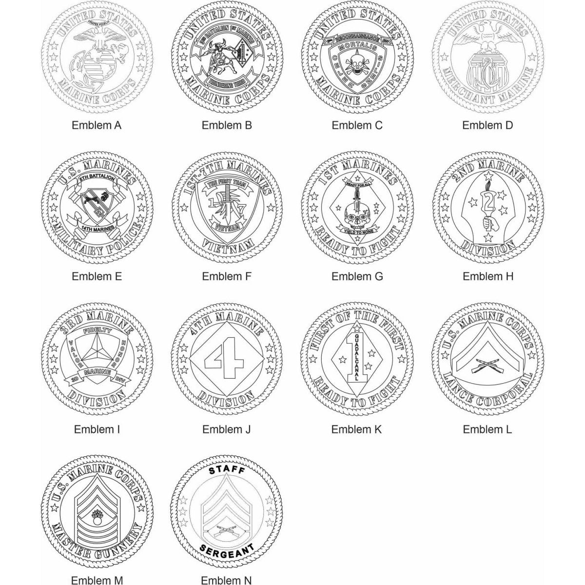 US Marine Corps Picture Frame