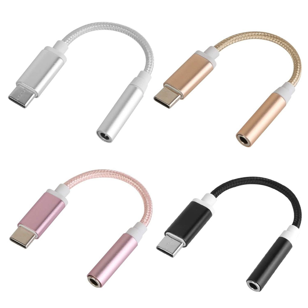 USB-C Type C Adapter Port to 3 .5mm Aux Audio Jack