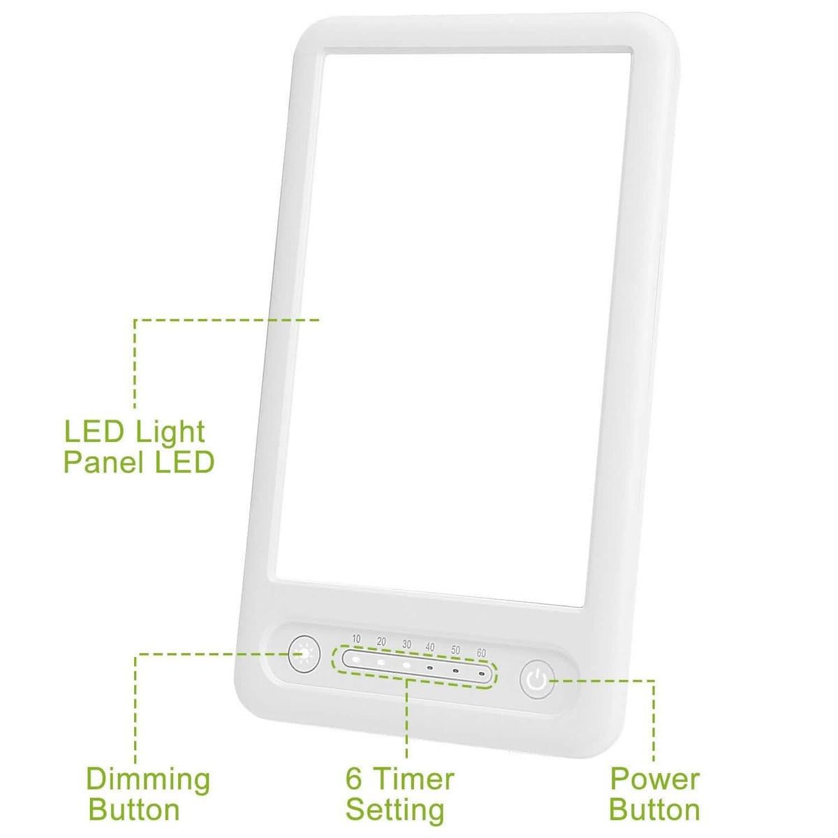 UV-Free LED Light Therapy Lamp