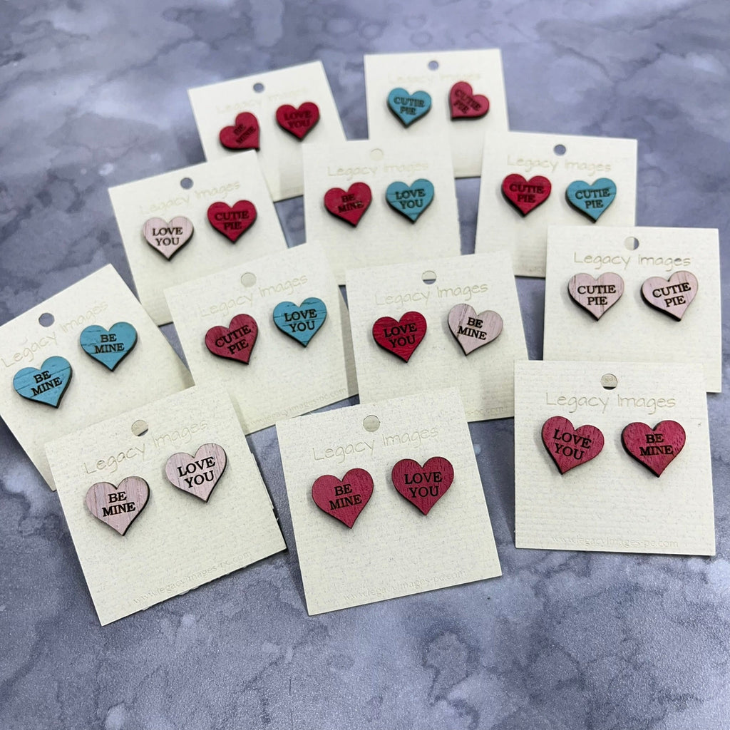 Valentine Conversation Heart Earrings