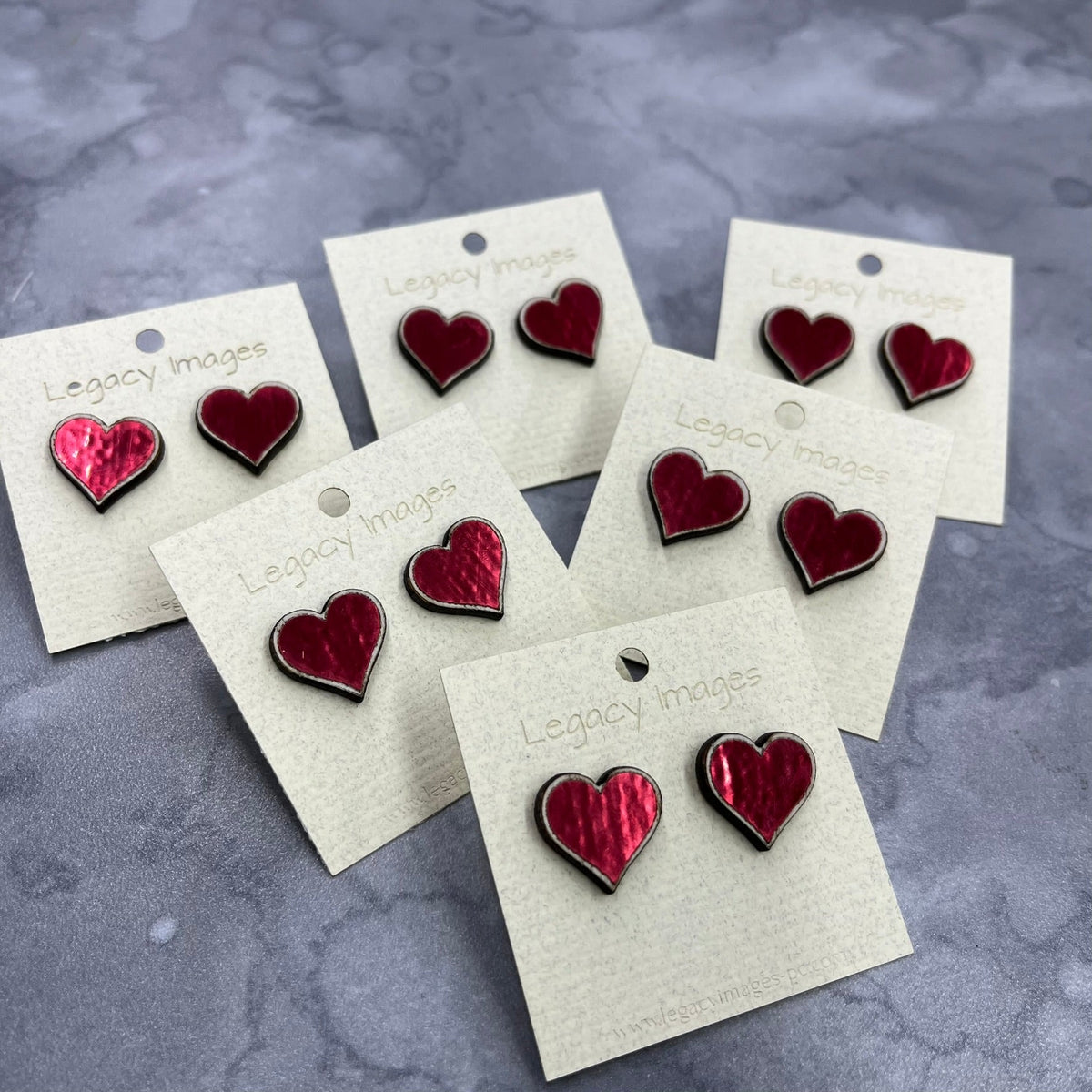 Valentine Red Heart Earrings