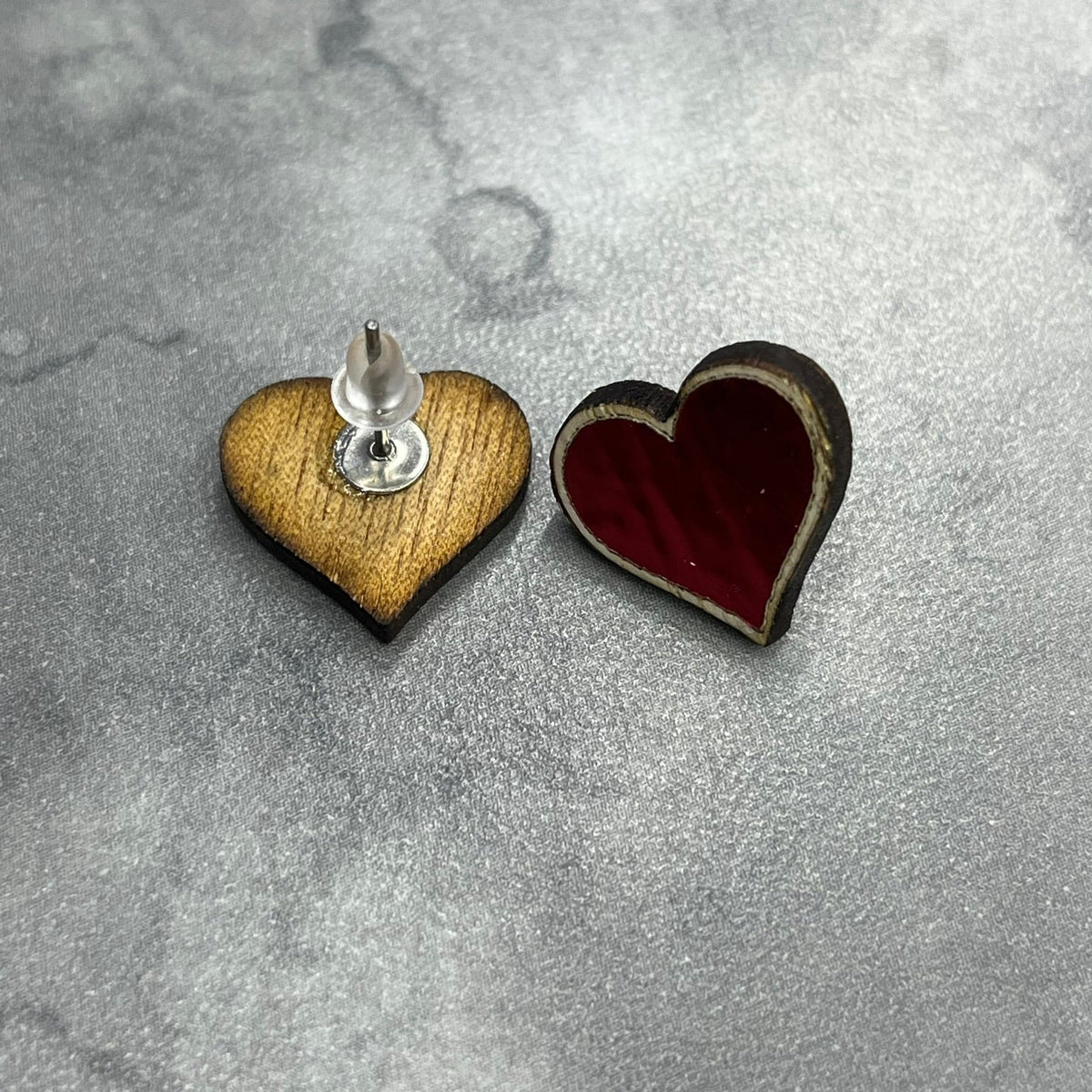 Valentine Red Heart Earrings
