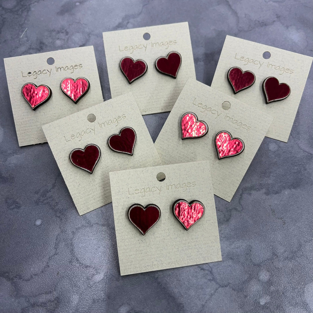 Valentine Red Heart Earrings