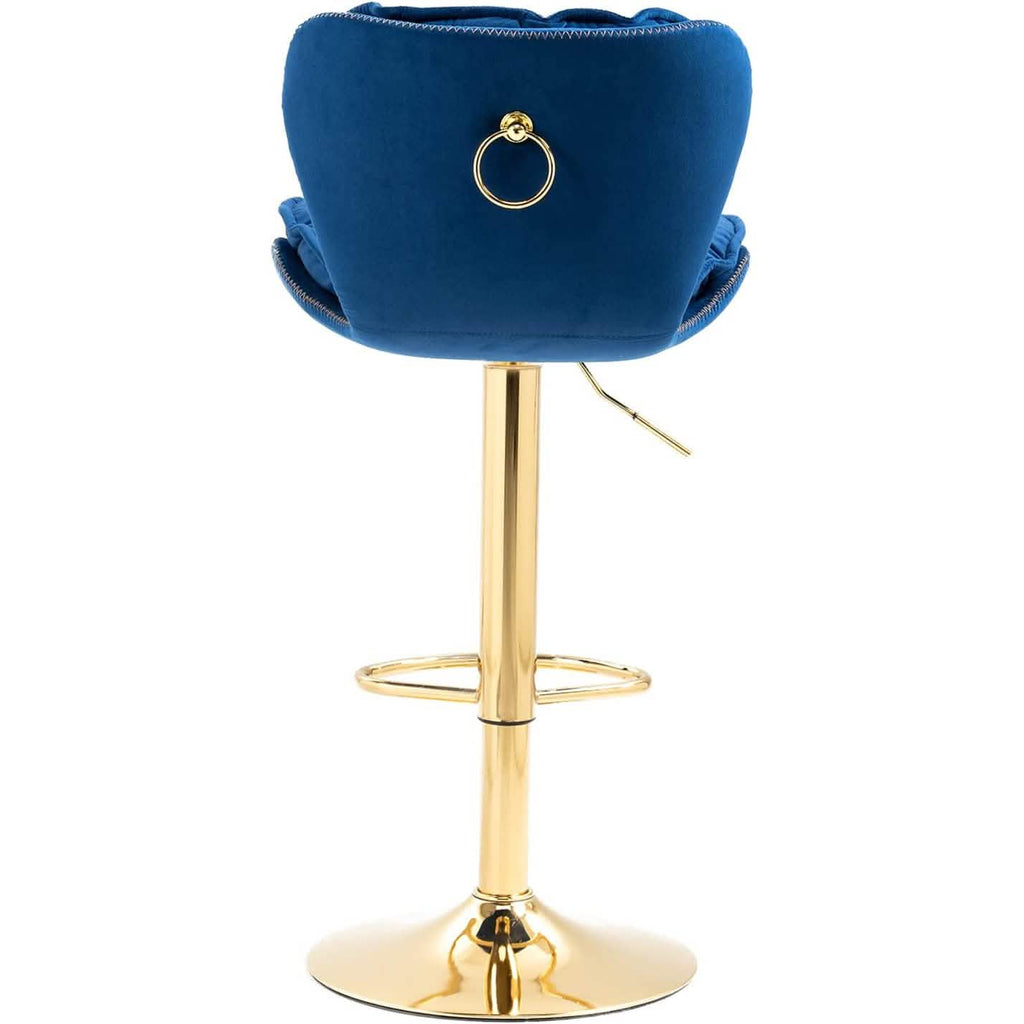 Vintage Swivel Velvet Bar Stools