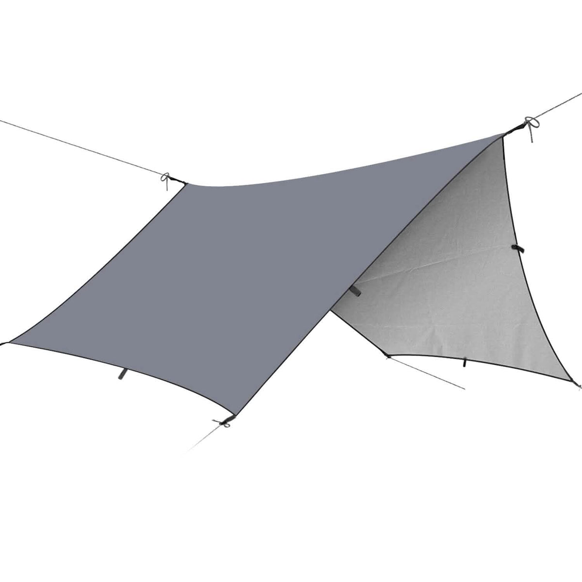Waterproof Camping Tarp Kit Tent Canopy Awning Portable Rain Fly
