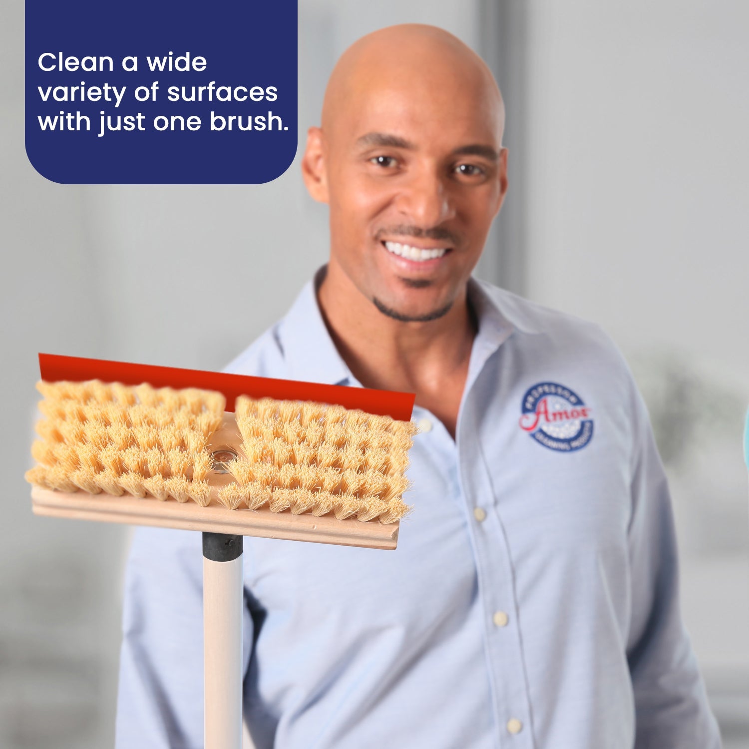 Professor Amos Tampico Brush with Squeegee & Pole - All in one