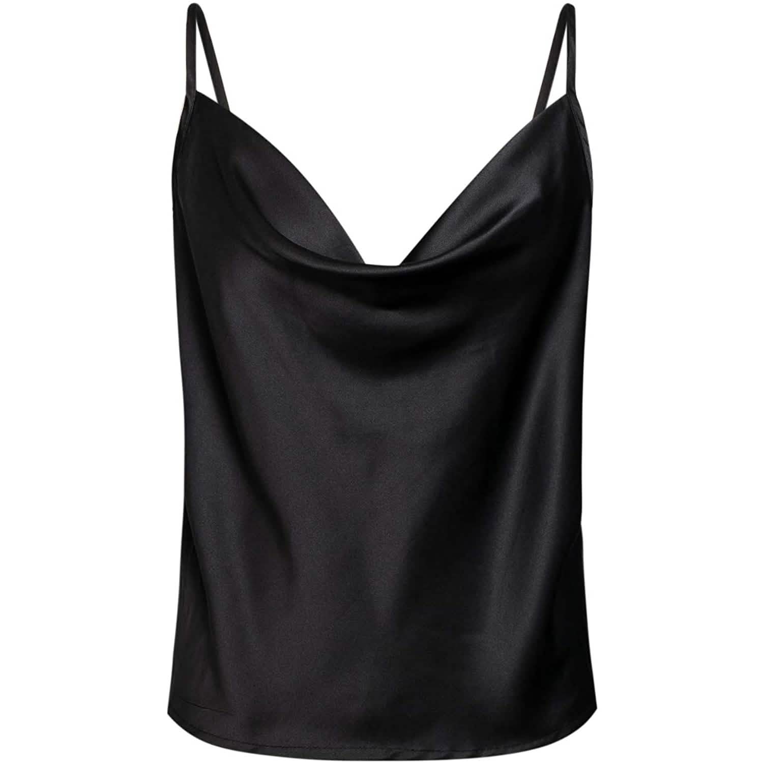Women's Spaghetti Strap V-Neck Satin Suspender