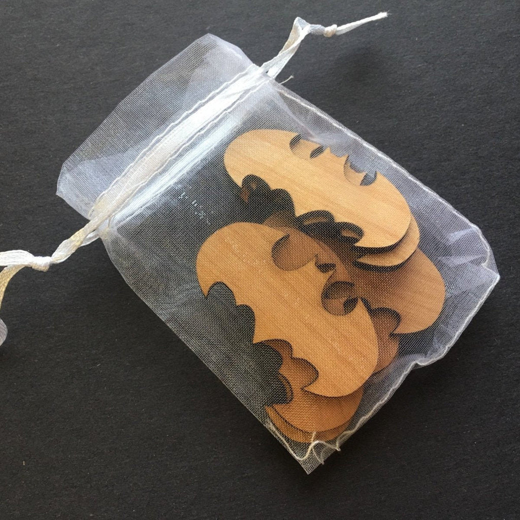 Wood Shape Cutouts for Drop Box Guestbooks