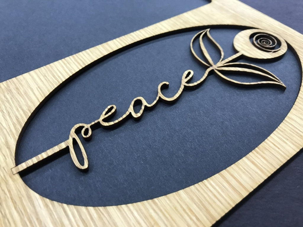 Word Flower Picture Frame - 8x10 Frame Holds 5x7 Photo