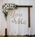You and Me Wedding Sign