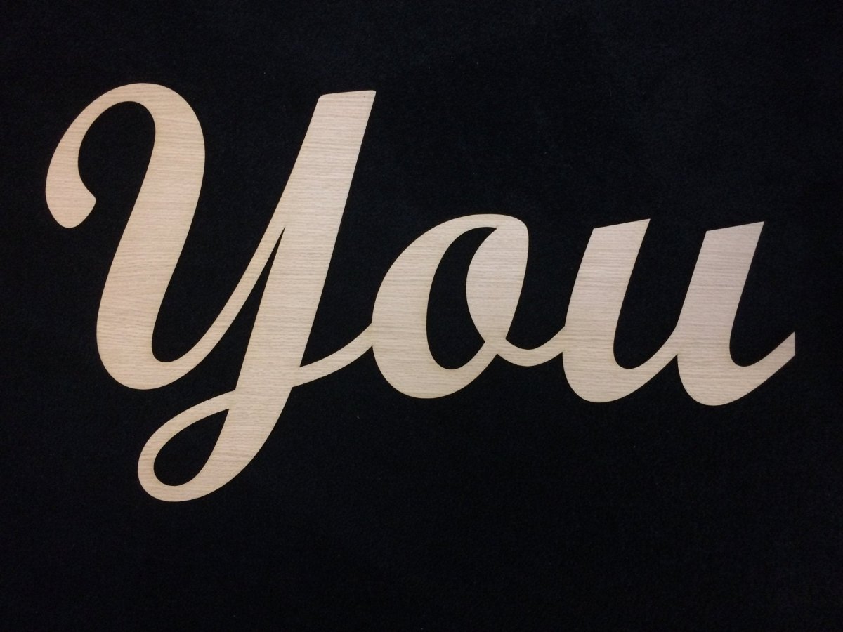 You and Me Wedding Sign